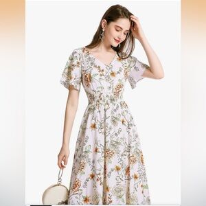 🆕 Gardenwed Elegant Floral  Midi Dress size 2X
